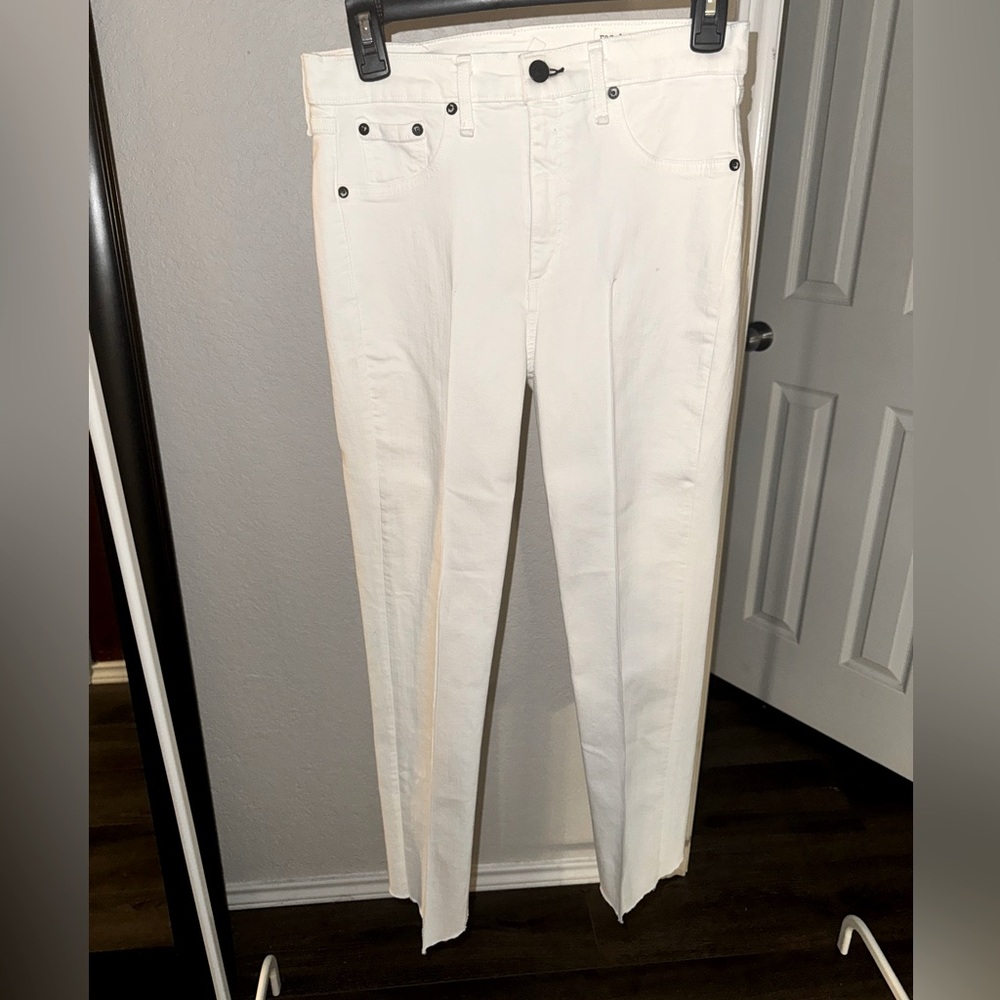 Rag & Bone super white high rise skinny jeans NWT size 28